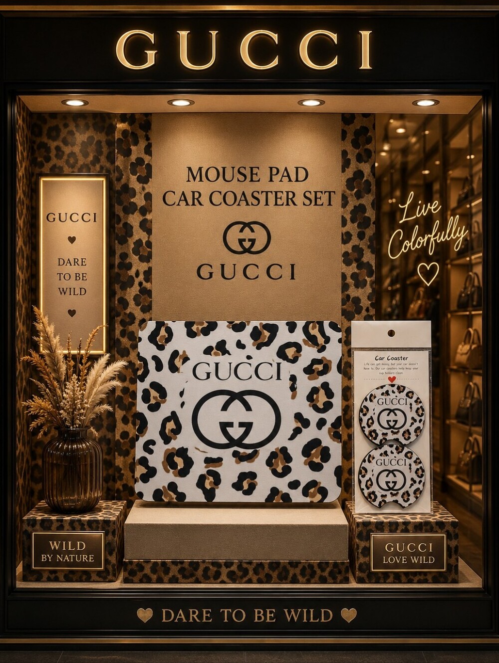 GG Mouse Pad & Car Coaster Set